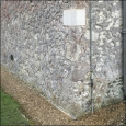 New stone in east wall